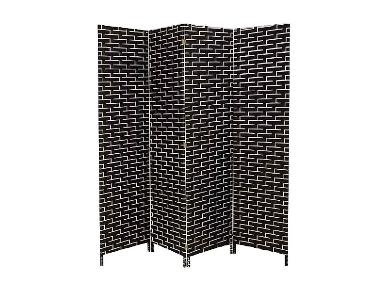 Bildschirm Flechtpapier 4 Blatt 50(x4)x3x180h cm