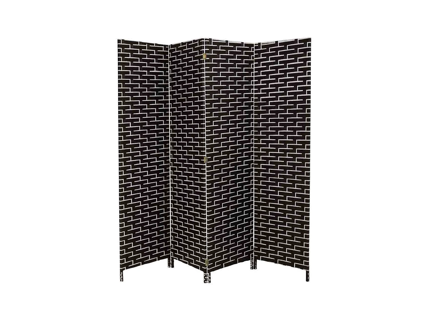 Bildschirm Flechtpapier 4 Blatt 50(x4)x3x180h cm