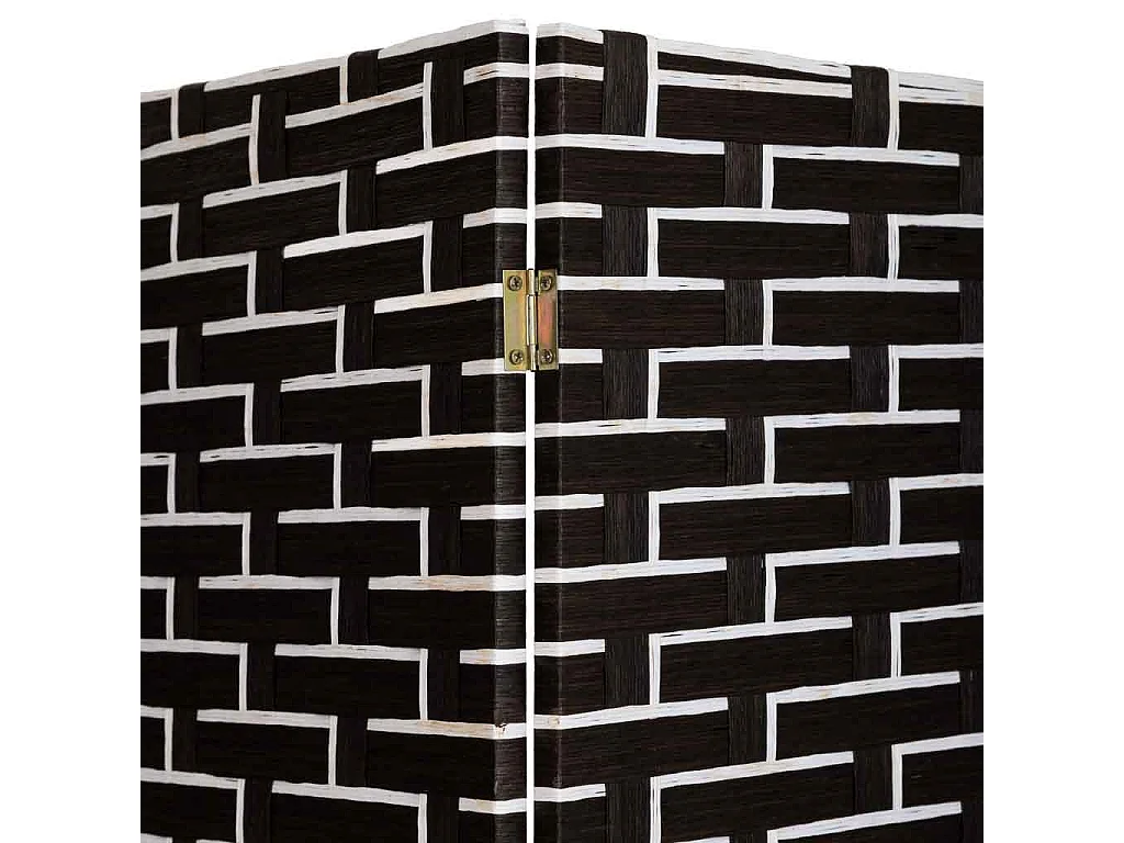 Biombo de papel trançado com 4 painéis 50(x4)x3x180h cm