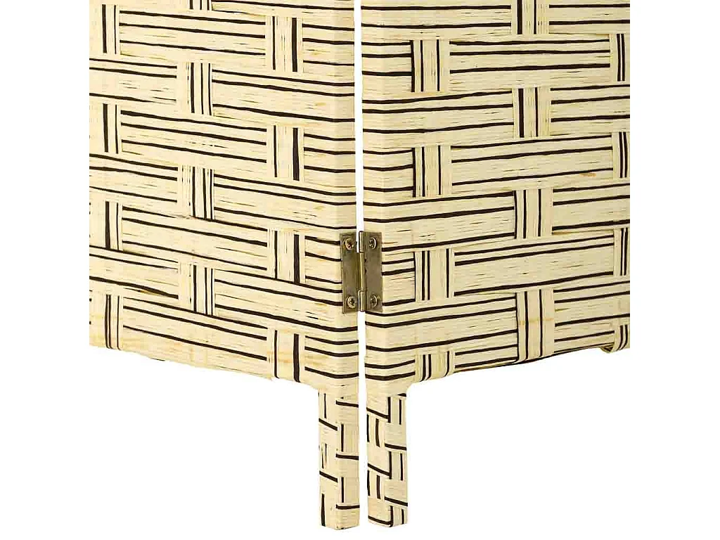 Paravent en papier tressé 4 panneaux 50(x4)x3x180h cm