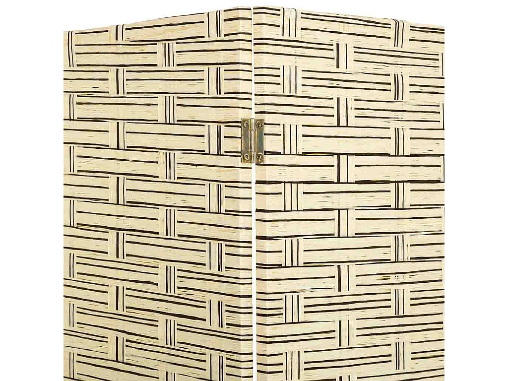 Paravent aus geflochtenem Papier mit 4 Paneelen, 50(x4)x3x180H cm