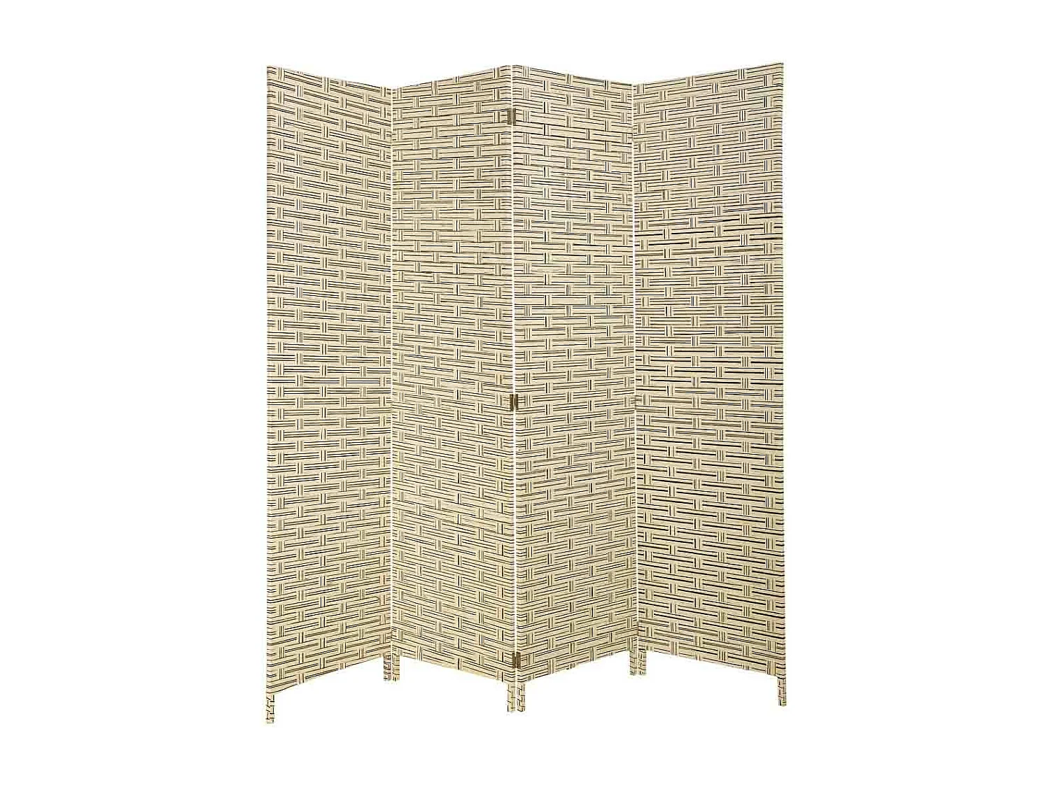 Paravento in carta intrecciata 4 pannelli 50(x4)x3x180h cm
