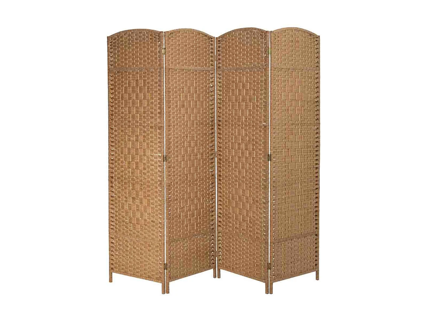 Biombo de vime com 4 painéis 50(x4)x3x180h cm