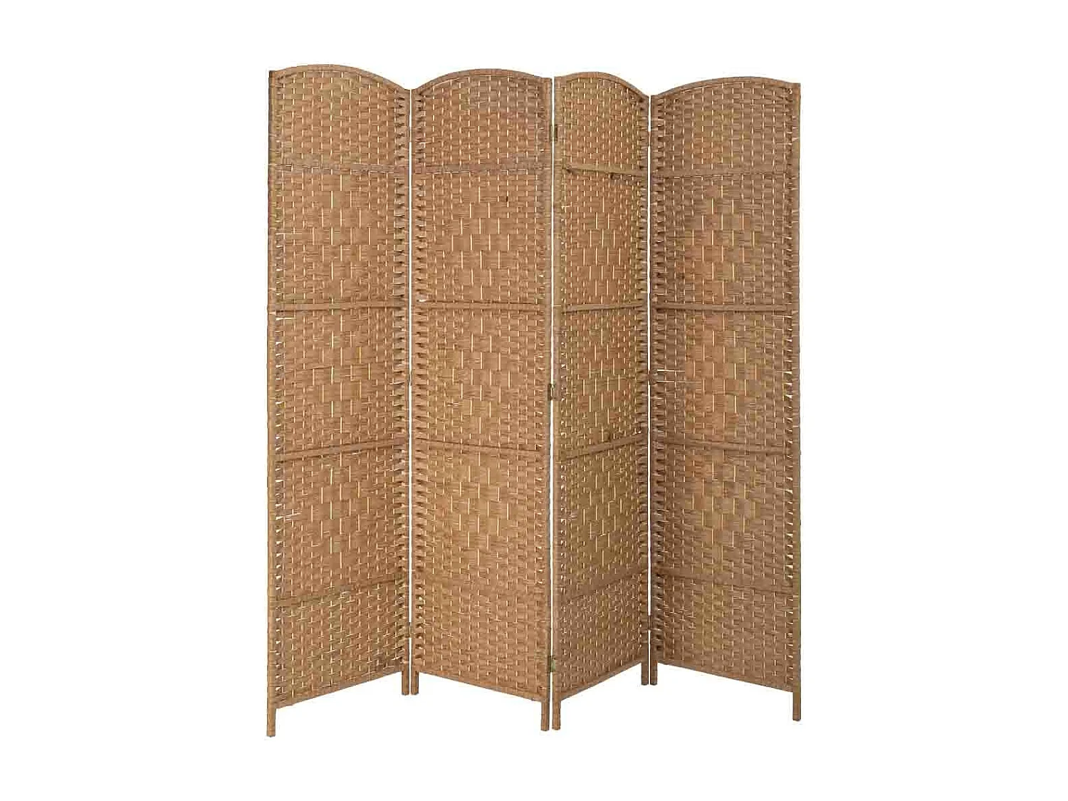 Biombo de vime com 4 painéis 50(x4)x3x180h cm