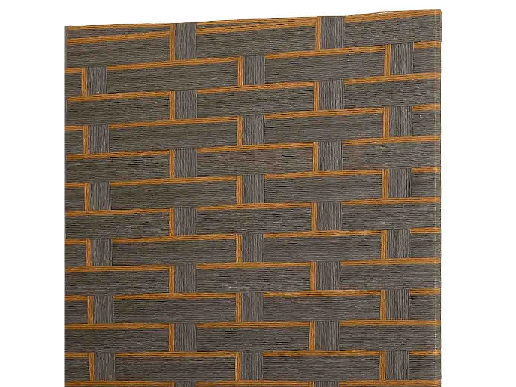 Paravent aus geflochtenem Papier mit 4 Paneelen, 50(x4)x3x180H cm