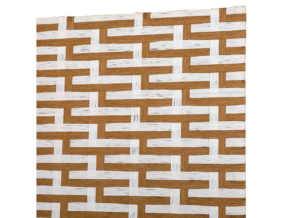 Paravent en papier tressé 4 panneaux 50(x4)x3x180