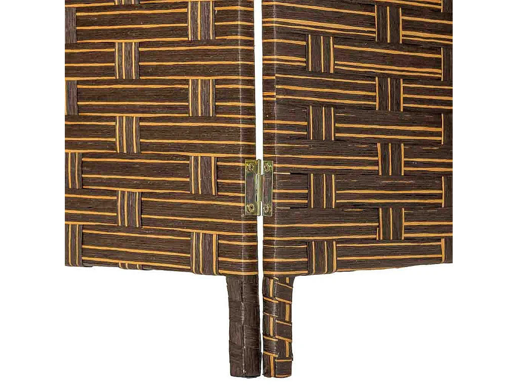 Biombo de papel trançado com 4 painéis 50(x4)x3x180h cm