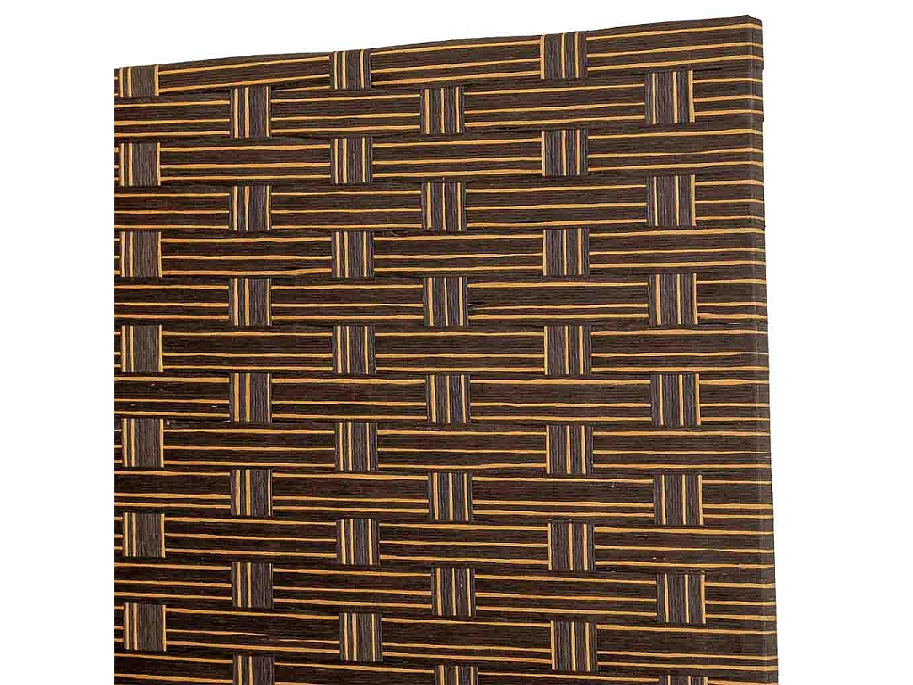 Biombo de papel trançado com 4 painéis 50(x4)x3x180h cm