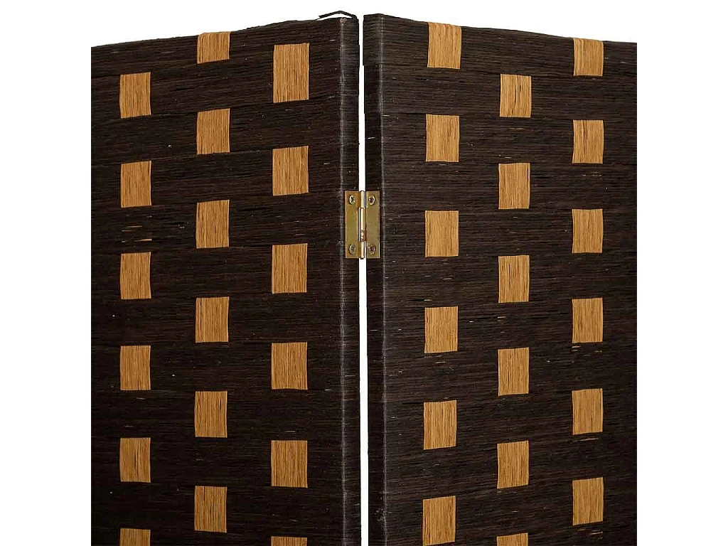 Paravent aus geflochtenem Papier mit 4 Paneelen, 50(x4)x3x180H cm
