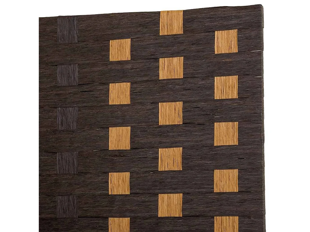 Paravent aus geflochtenem Papier mit 4 Paneelen, 50(x4)x3x180H cm