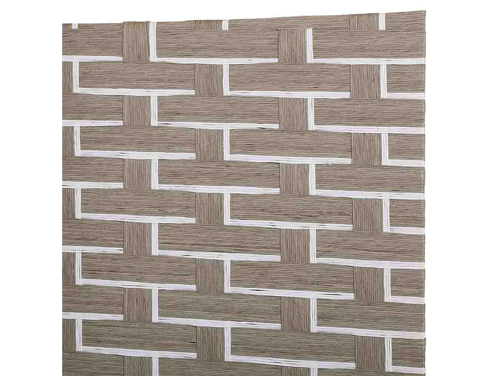 Biombo de papel trançado com 4 painéis 50(x4)x3x180h cm