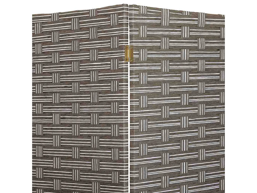 Paravent aus geflochtenem Papier mit 4 Paneelen, 50(x4)x3x180H cm