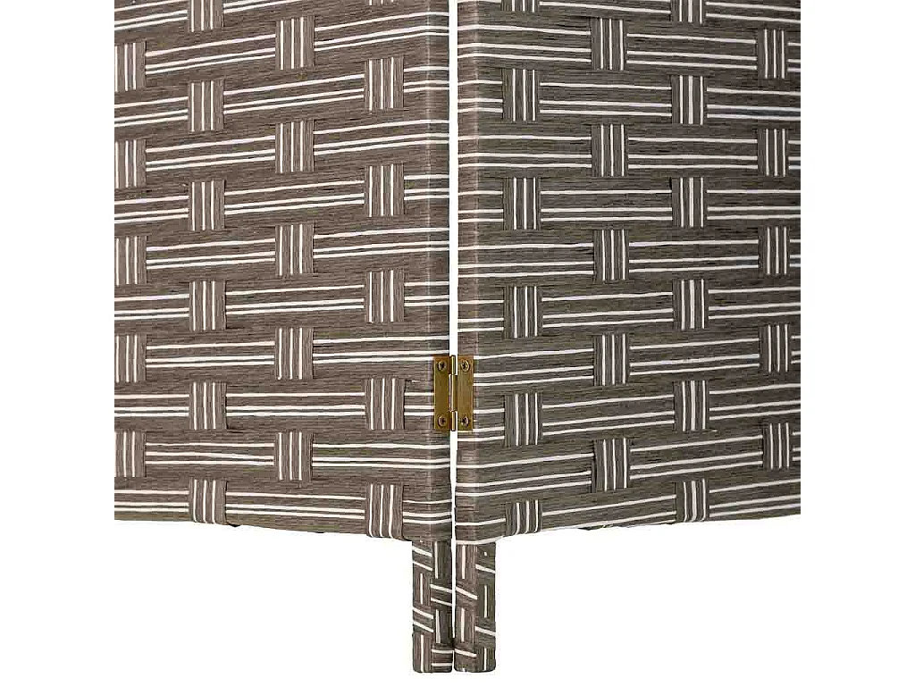 Paravent aus geflochtenem Papier mit 4 Paneelen, 50(x4)x3x180H cm