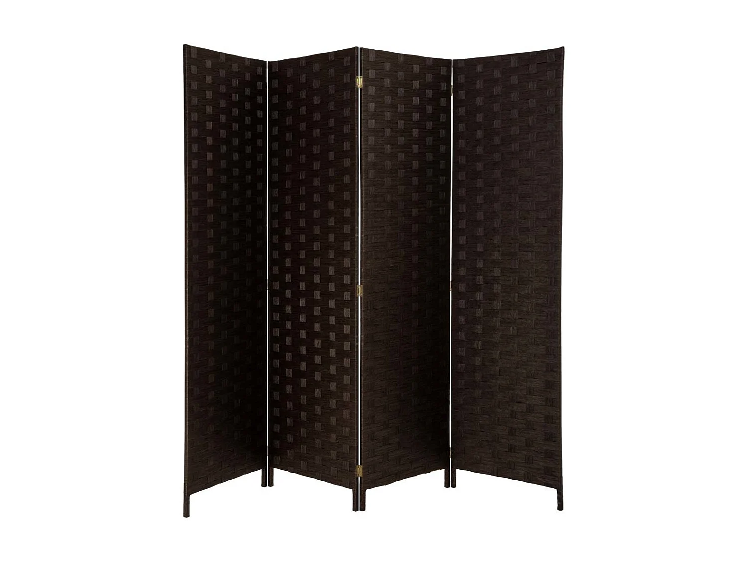 Biombo de papel trançado com 4 painéis 50(x4)x3x180h cm