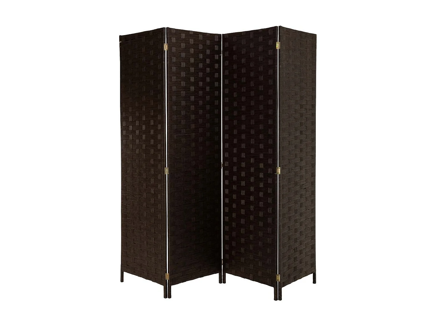 Biombo de papel trançado com 4 painéis 50(x4)x3x180h cm