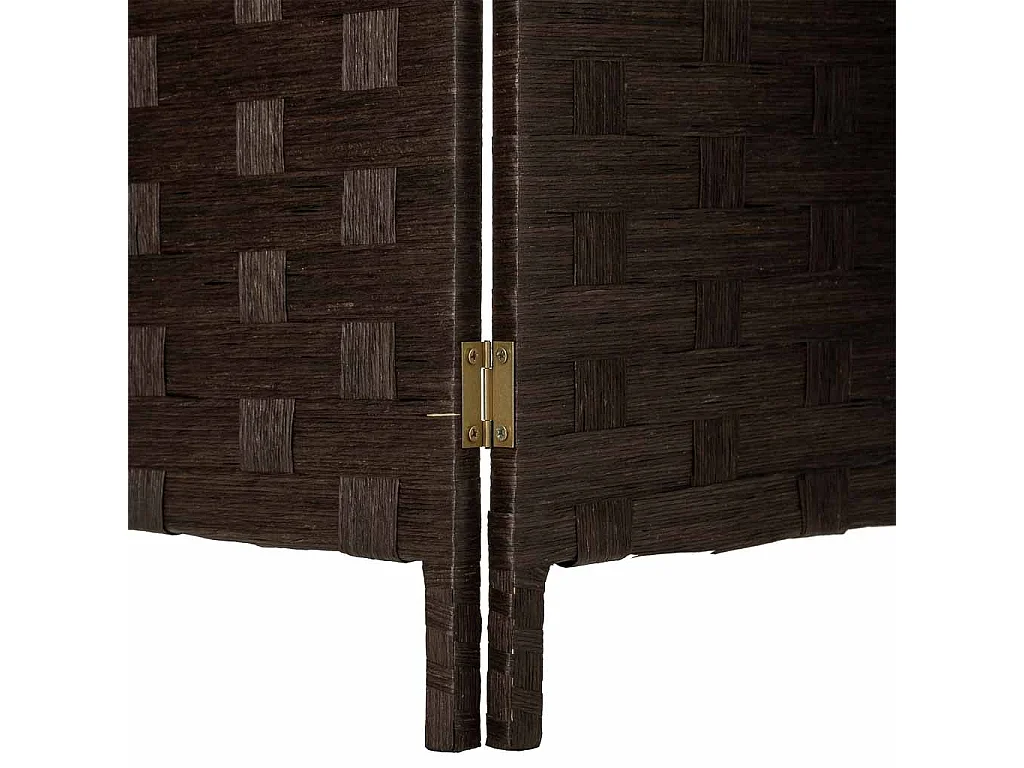 Biombo de papel trançado com 4 painéis 50(x4)x3x180h cm