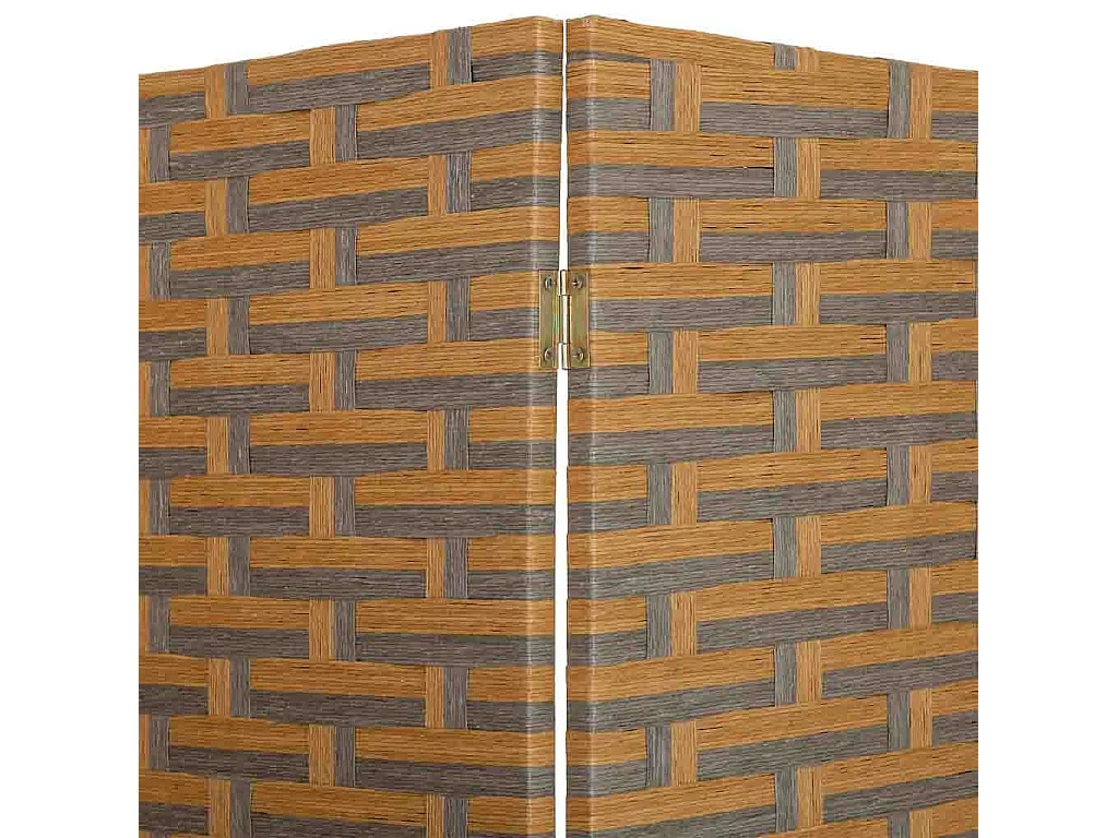 Paravent aus geflochtenem Papier mit 4 Paneelen 50(x4)x3x180