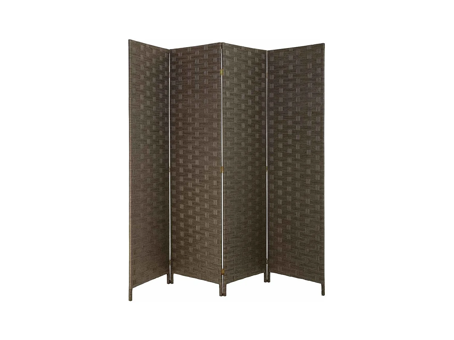 Paravent aus geflochtenem Papier mit 4 Paneelen, 50(x4)x3x180H cm