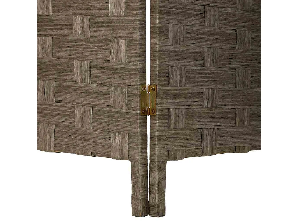 Paravent aus geflochtenem Papier mit 4 Paneelen, 50(x4)x3x180H cm