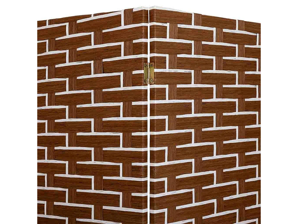Biombo de papel trançado com 4 painéis 50(x4)x3x180h cm
