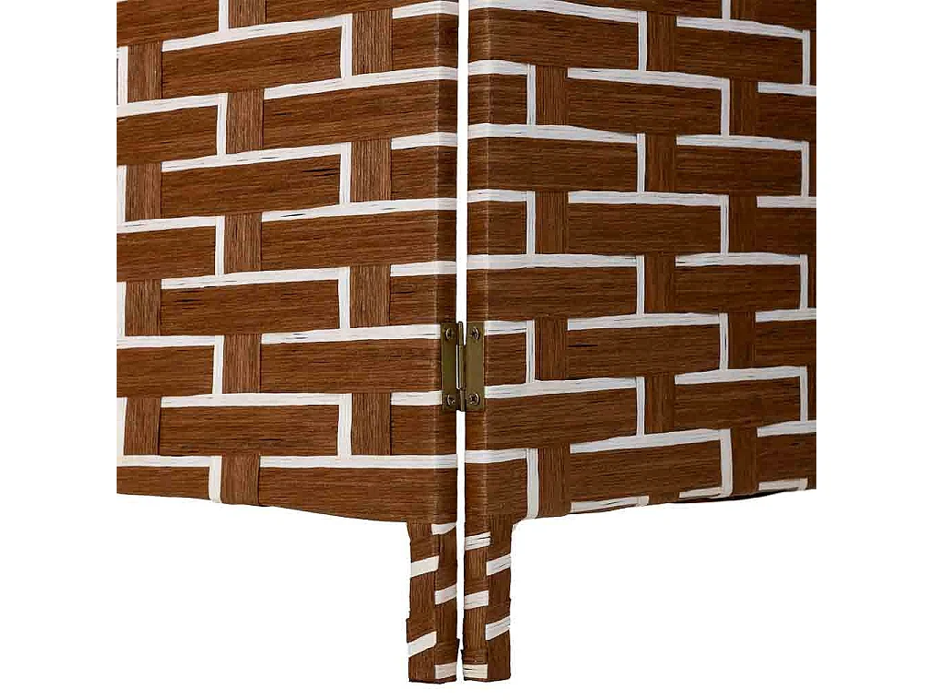 Biombo de papel trançado com 4 painéis 50(x4)x3x180h cm