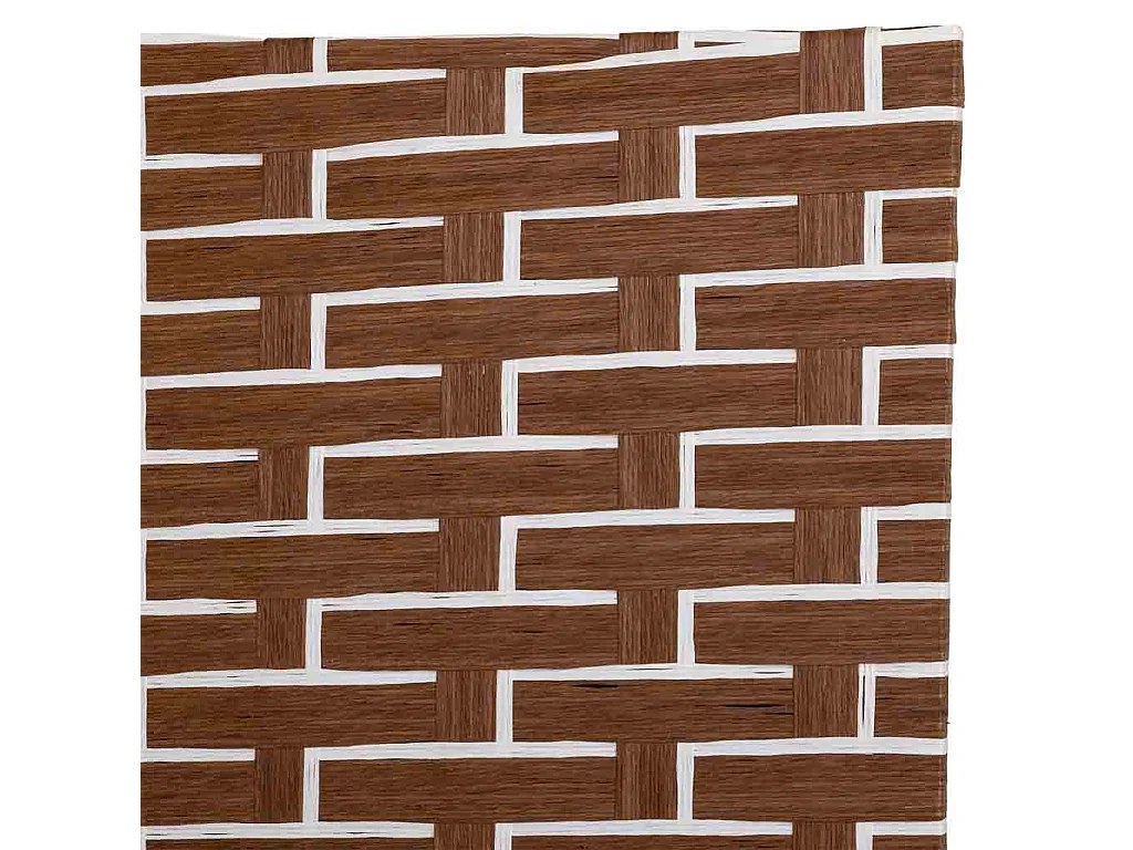 Biombo de papel trançado com 4 painéis 50(x4)x3x180h cm