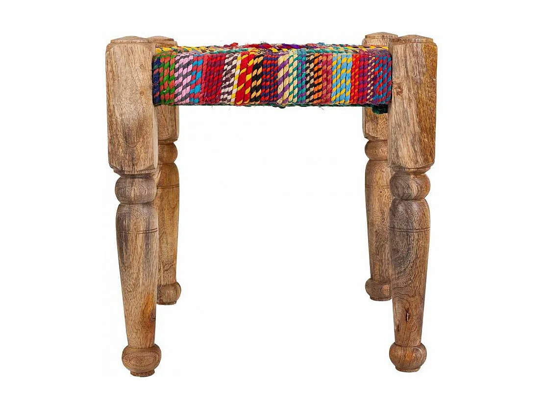 Kruk van gevlochten touw met een unieke stijl en comfort