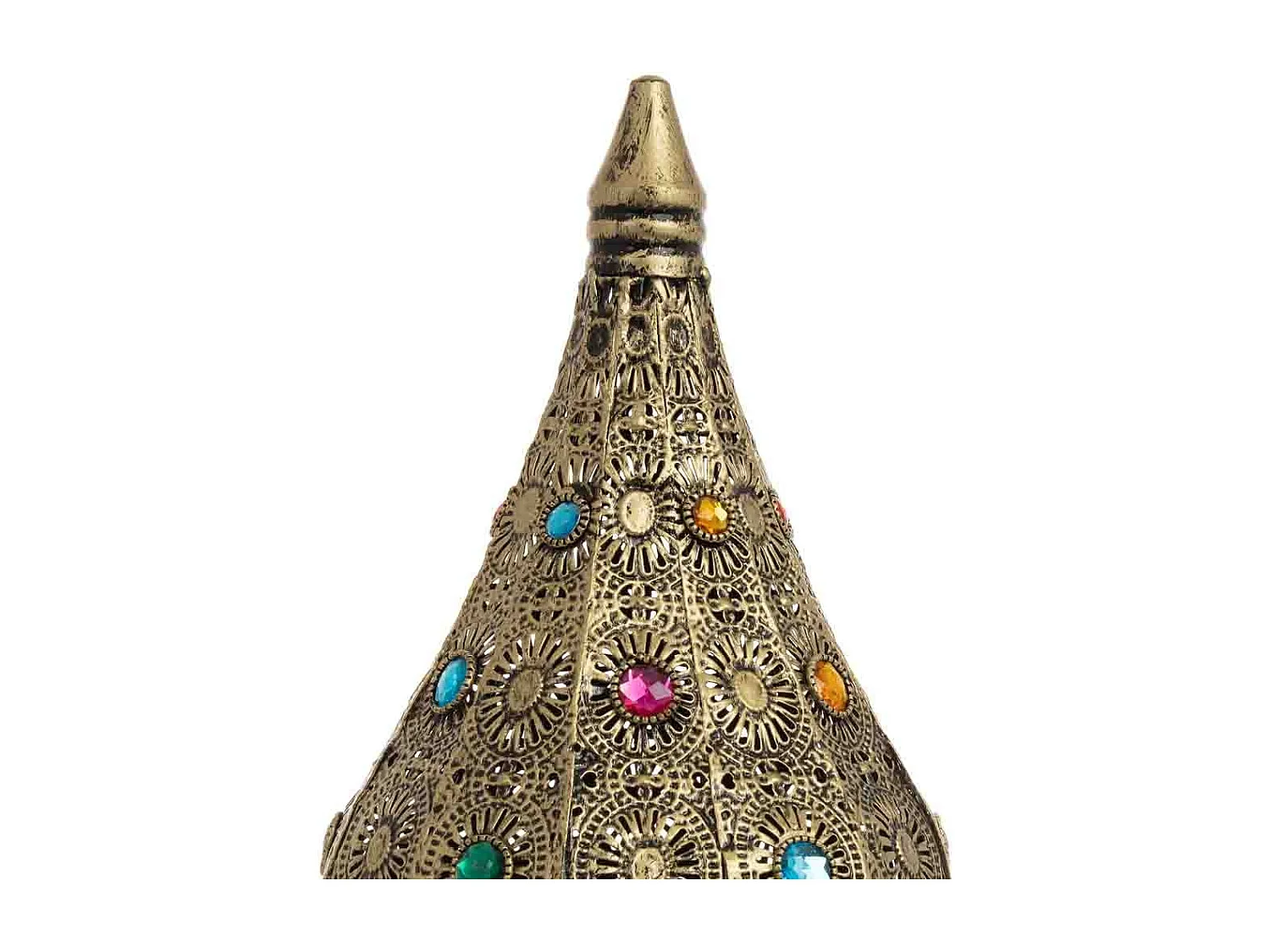 Lampada in metallo con vetro acrilico colorato D20x38h cm