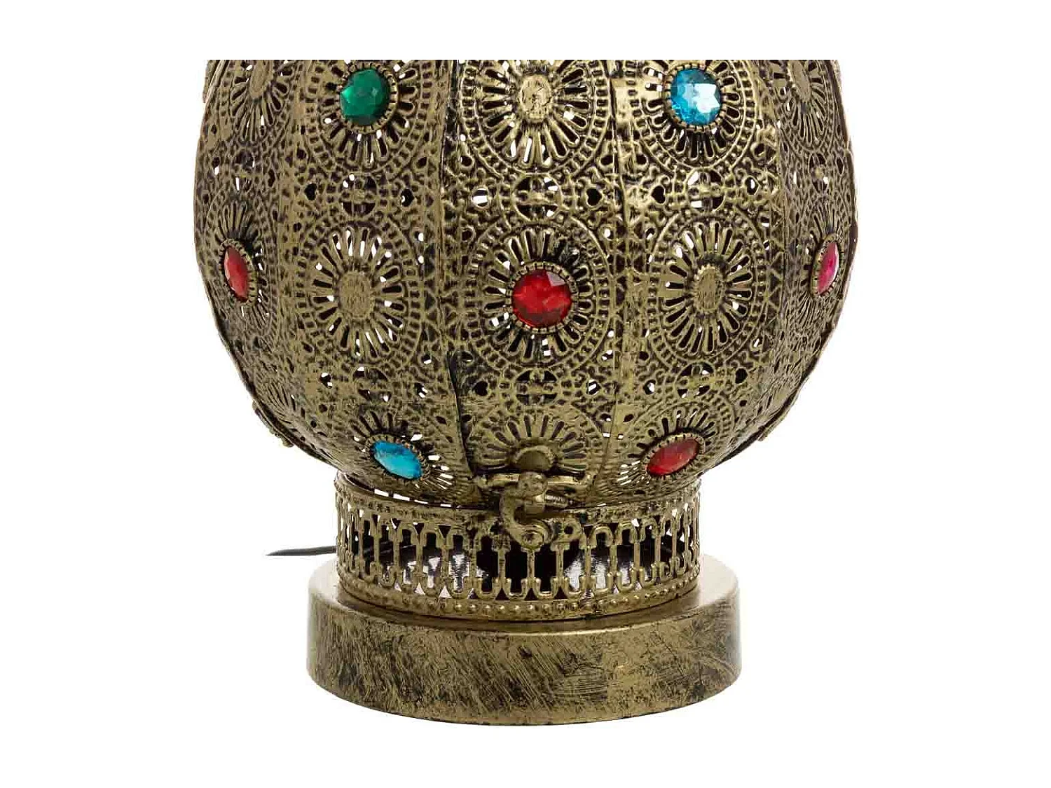 Lámpara de metal cristal acrilico de colores D20x38h cm