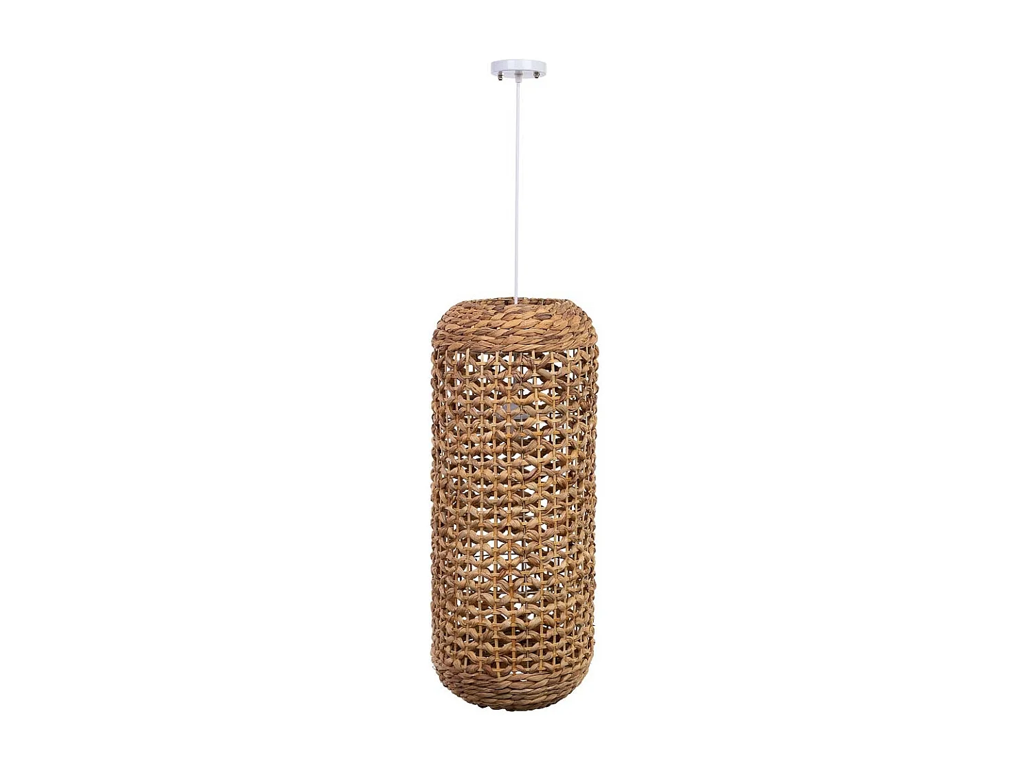 Deckenleuchte aus Hyazinthenfaser D29x70j cm
