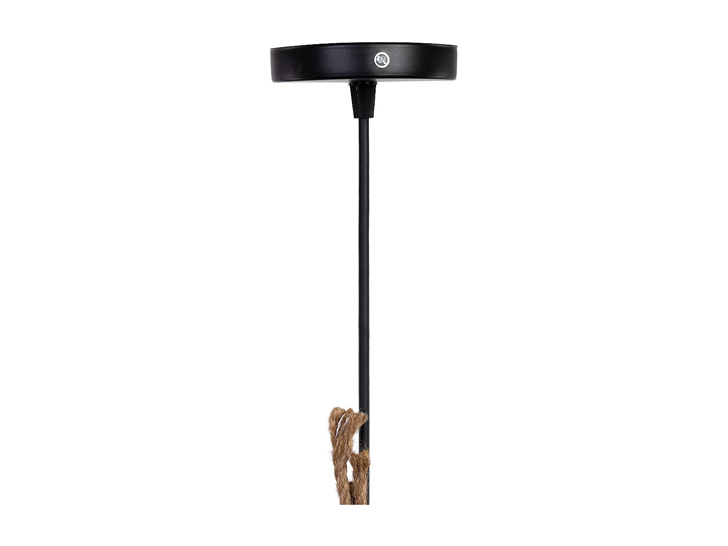 Lâmpada de teto de rattan marrom D60x30h cm