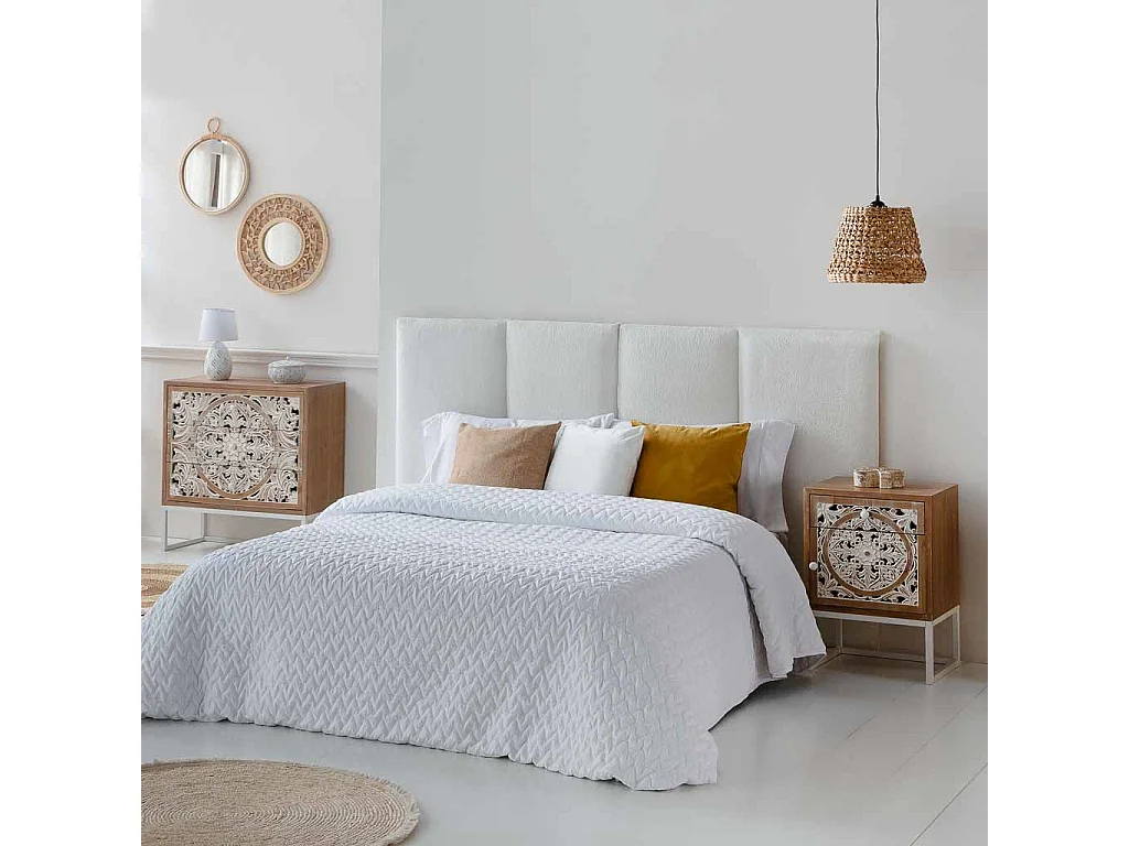 Plafonnier en fibre de jacinthe D30x25h cm