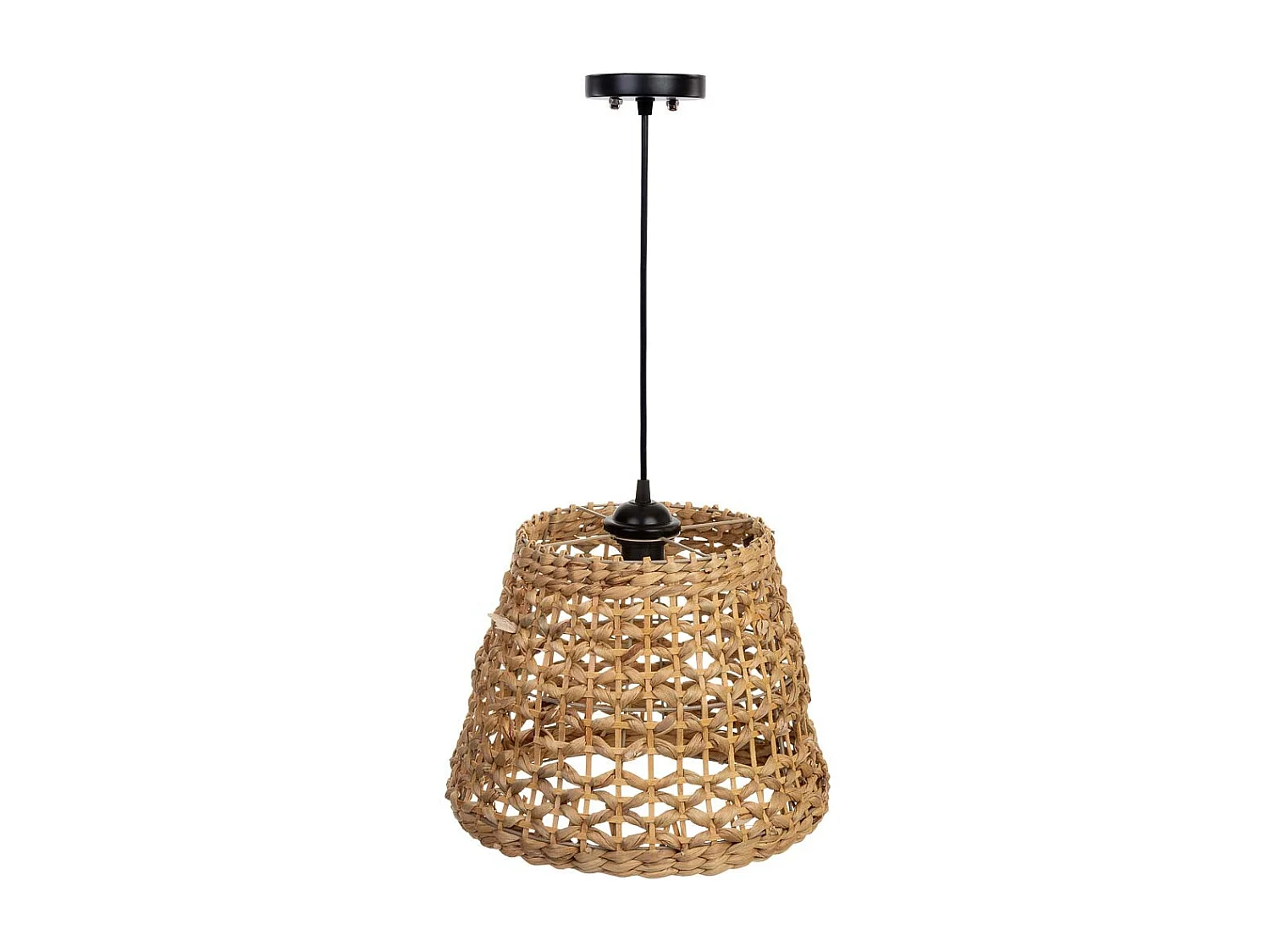 Plafonnier en fibre de jacinthe D30x25h cm