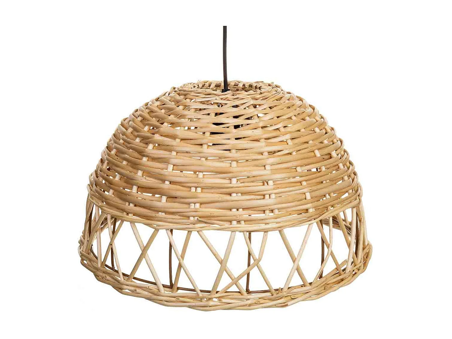 Deckenlampe aus Weide D40x23h cm