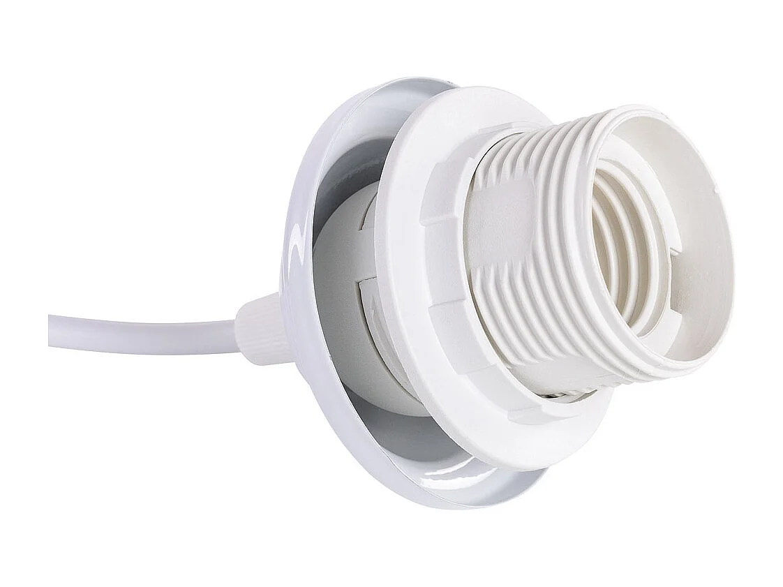 Lampada da soffitto in bambù bianco D33x30h cm