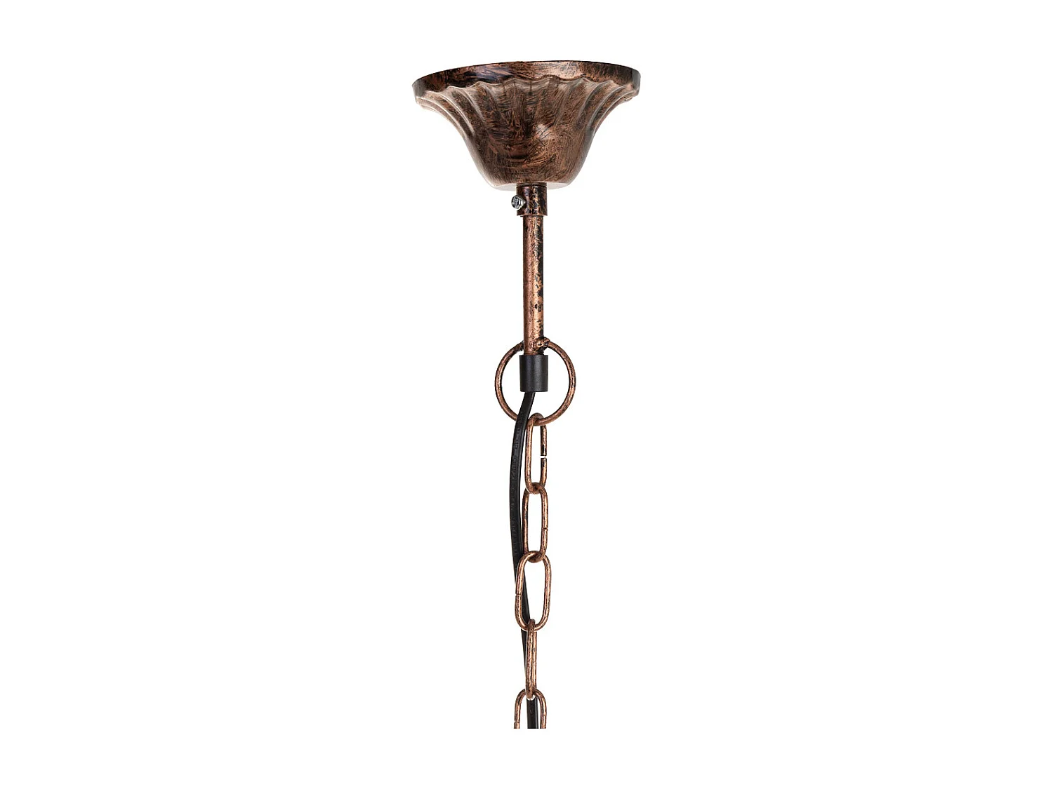 Lampe en métal avec verre acrylique coloré