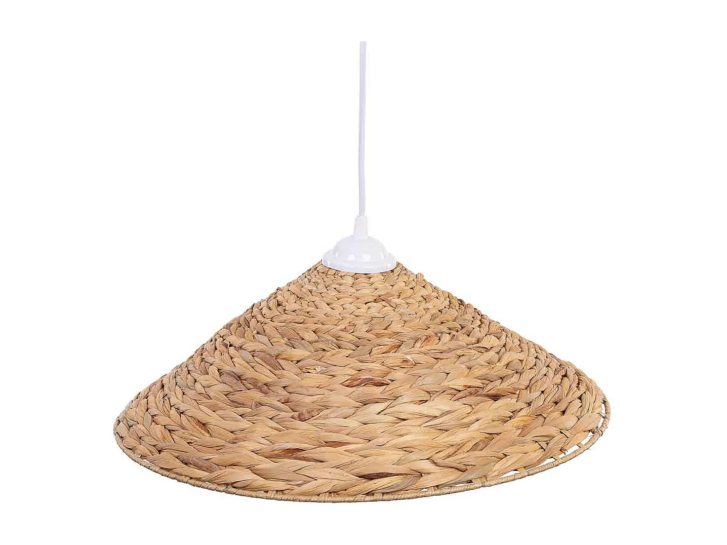 Lampada da soffitto in fibra di giacinto D44x14h cm