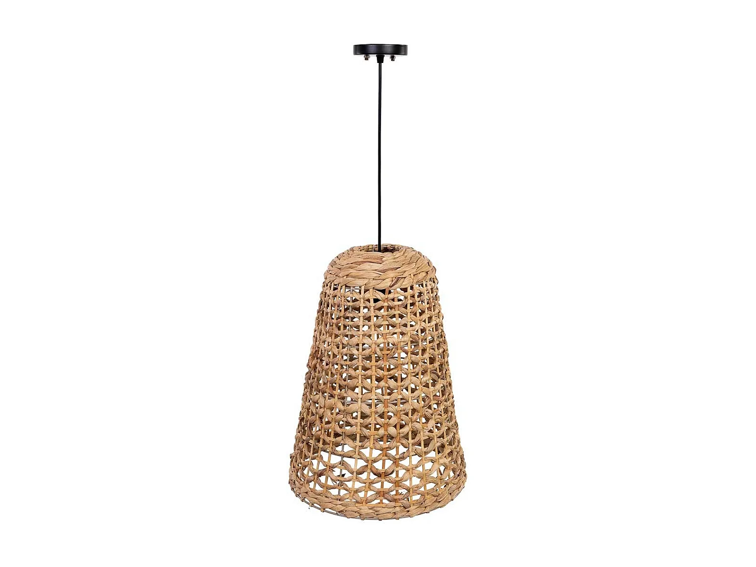 Lampada da soffitto in fibra di giacinto d35x46