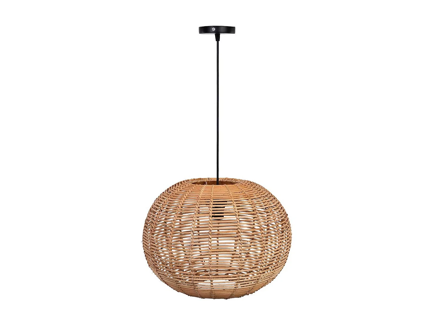 Lâmpada de teto de rattan marrom  D40x27,5h cm