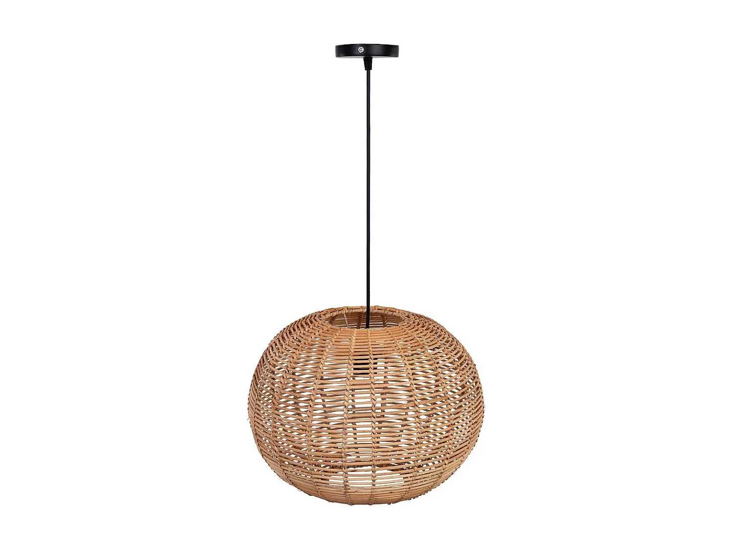 Lâmpada de teto de rattan marrom  D40x27,5h cm