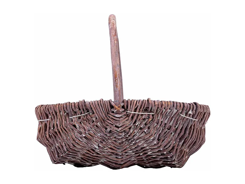 Cesta de mimbre marrón 25x20x20