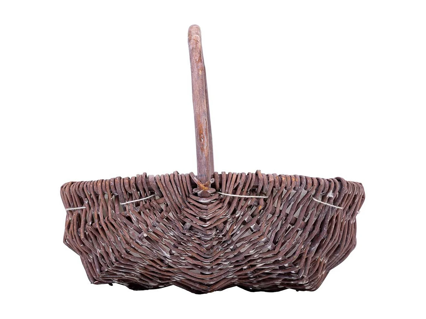 Cesta de mimbre marrón 25x20x20