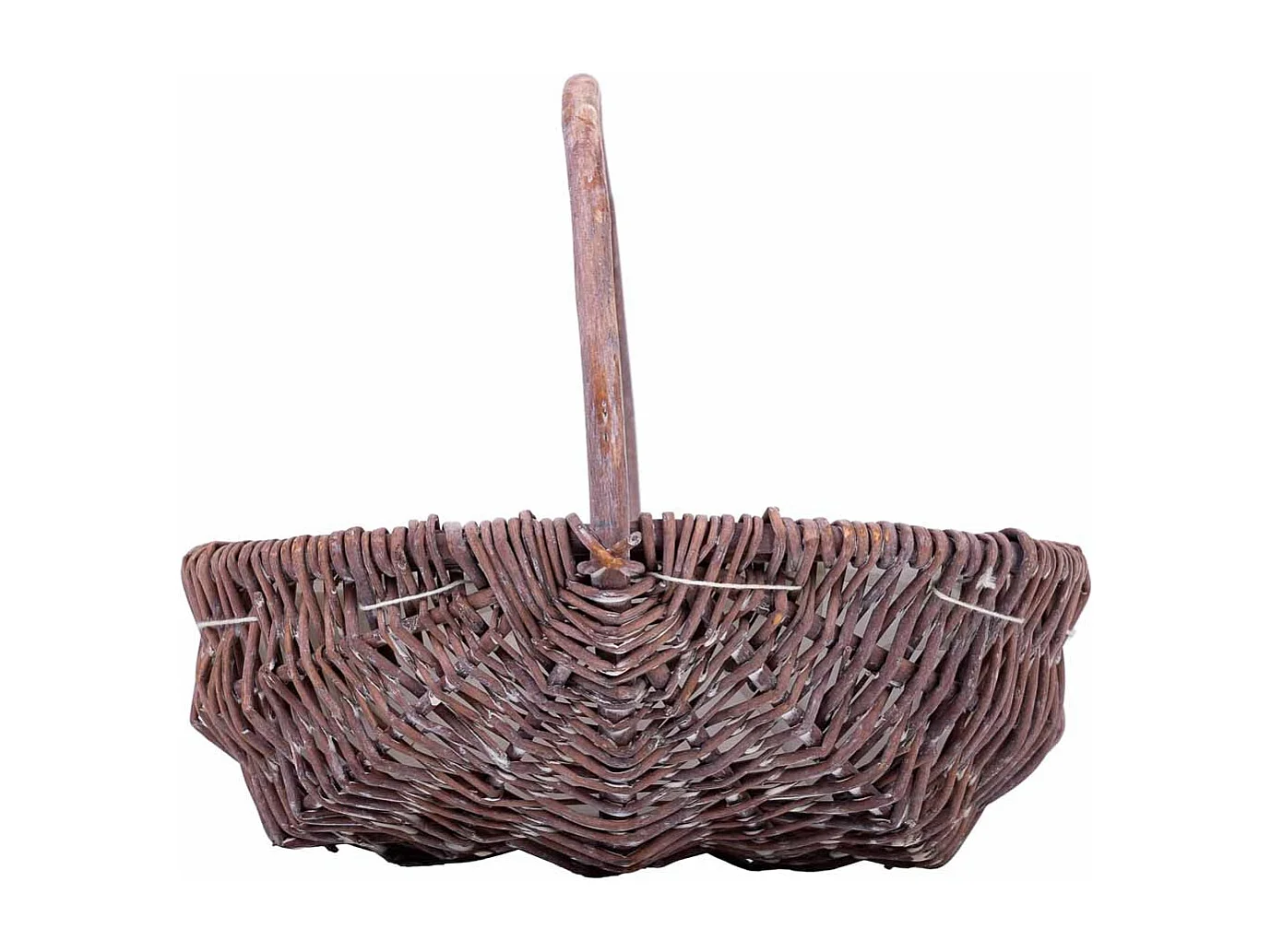 Panier en osier marron 25x20x20h