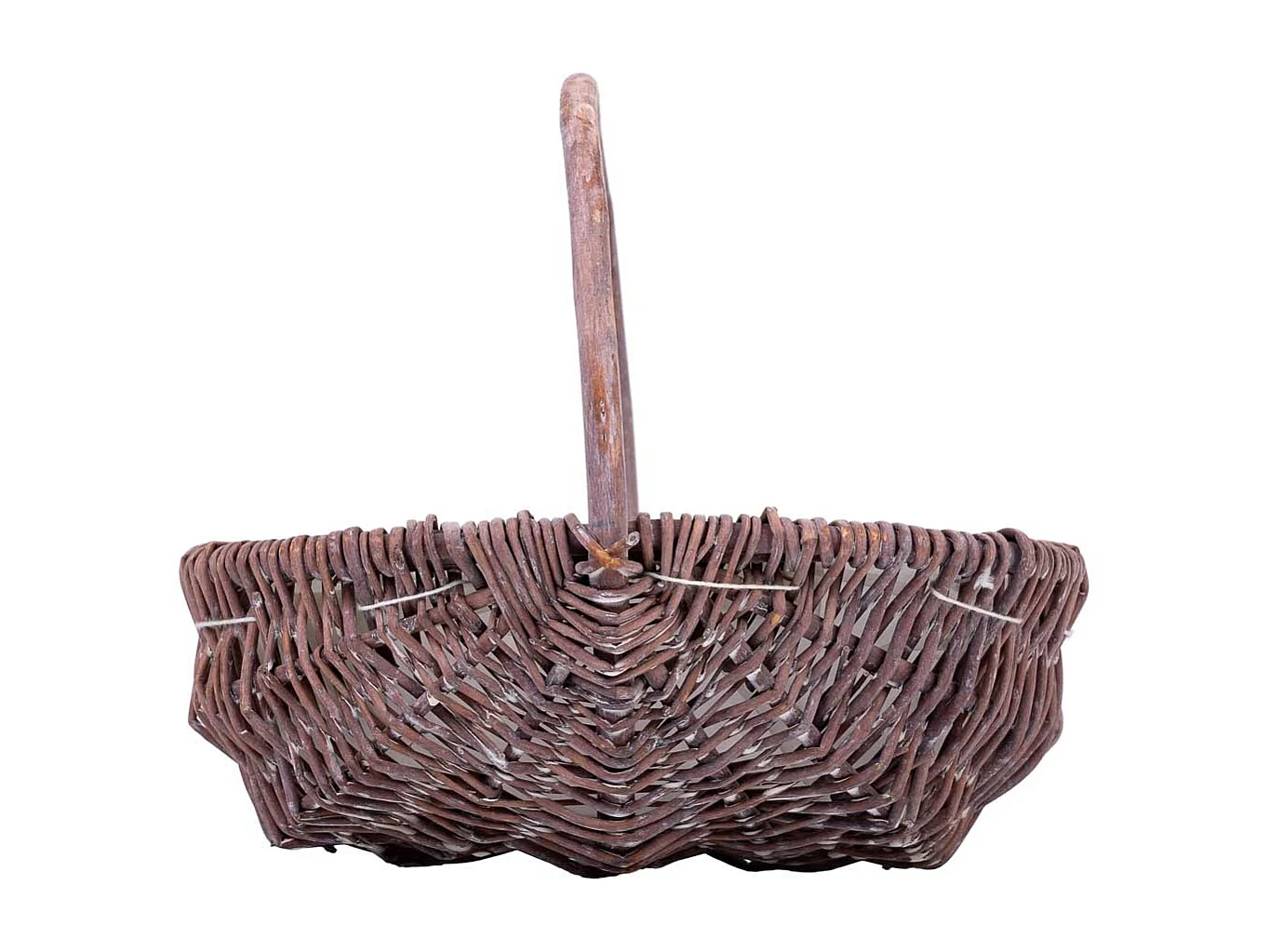 Cesto de vime castanho 25x20x20