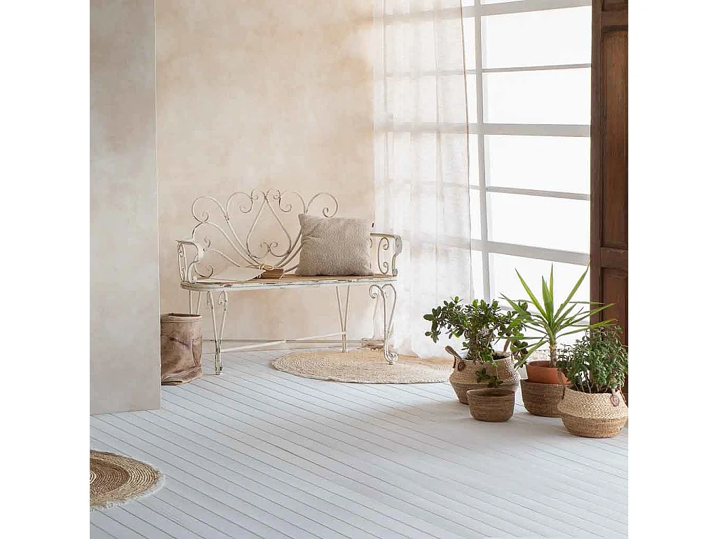 Ensemble de 2 paniers en fibres de feuilles de bananier D25x16h-D21x13