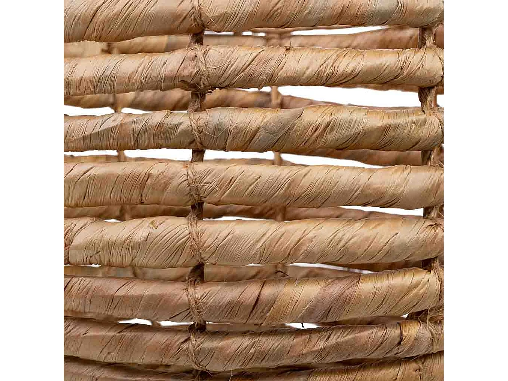 Cesto de fibra natural marrom D27x22/28