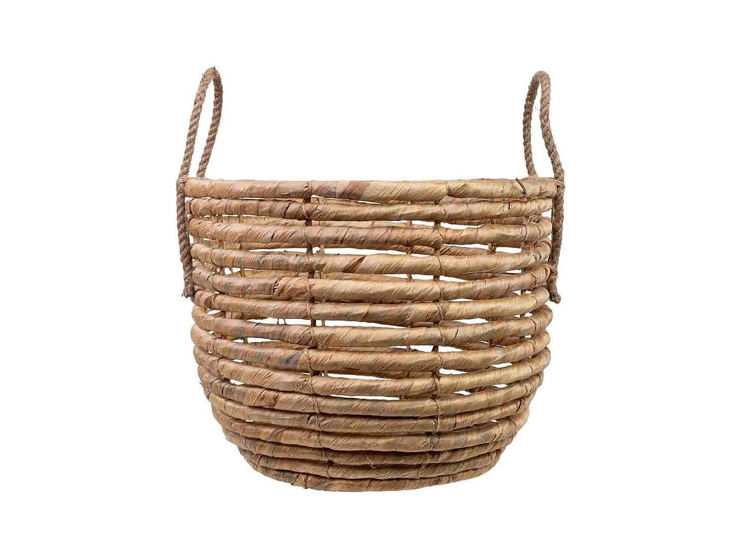 Cesto de fibra natural marron D37x29/36