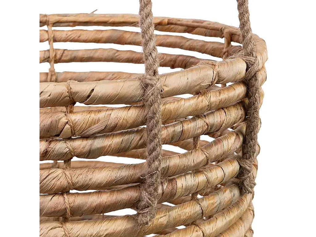 Cesto de fibra natural marrom D37x29/36