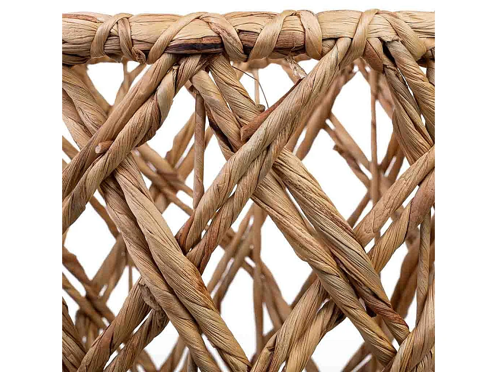 Cesto de fibra natural marrom D40x33/23