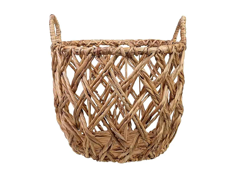 Cesto de fibra natural marrom D40x33/23